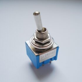 Splittschalter Metall - ON/OFF/ON - chrom