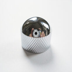 Potiknopf - Typ Dome Speed (hohe Kuppel) / Push ON - chrom