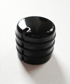 Potiknopf - Typ Dome Speed Deluxe / Push ON - black gummiert black