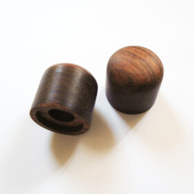 Potiknopf - Dome Speed - Wood / Holz Bubinga Push ON (Stückpreis)