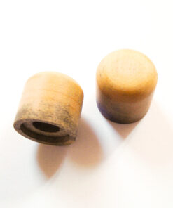 Potiknopf - Dome Speed - Wood / Holz weißes Ebenholz Push ON (Stückpreis)