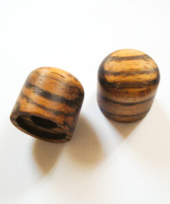 Potiknopf - Dome Speed - Wood / Holz Zebrano Push ON (Stückpreis)