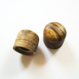 Potiknopf - Dome Speed - Wood / Holz black Korina Push ON (Stückpreis)