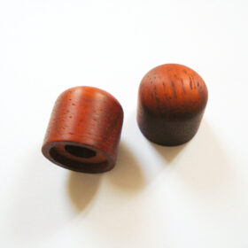 Potiknopf - Dome Speed - Wood / Holz Padouk Push ON (Stückpreis)