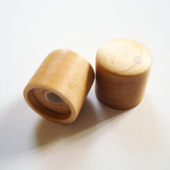 Potiknopf - flathead Speed - Wood / Holz Ahorn+Inlay Push ON (Stückpreis)