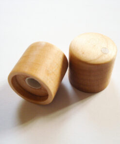 Potiknopf - flathead Speed - Wood / Holz Ahorn+Inlay Push ON (Stückpreis)