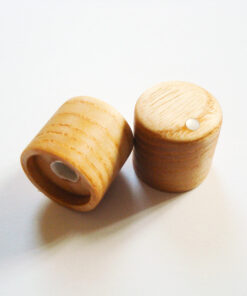 Potiknopf - flathead Speed - Wood / Holz Esche+Inlay Push ON (Stückpreis)
