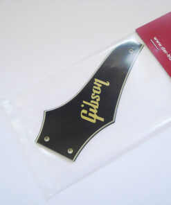 Trussrodglocke - Typ Firebird - schwarz mit Schriftzug - non-reversed