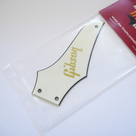 Trussrodglocke - Typ Firebird - Vintage weiß mit Schriftzug - non-reversed