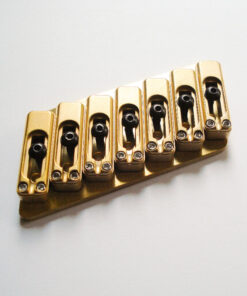 Fanned Fret - 7-String Bridge Multiscale / satine-gold