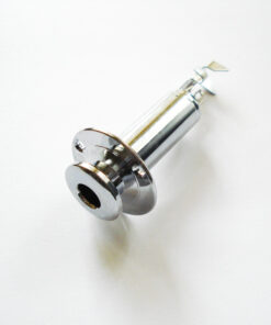Zargenbuchse mit Endpin extra breit - chrom