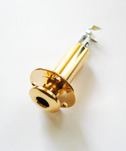Zargenbuchse mit Endpin extra breit - gold