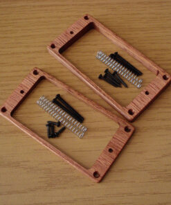 MGH Pickuprahmen Set/schwarz - Humbucker - Mahagoni