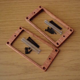 MGH Pickuprahmen Set/schwarz - Humbucker - Mahagoni