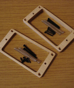 MGH Pickuprahmen Set/schwarz - Humbucker - Ahorn