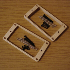 MGH Pickuprahmen Set/schwarz - Humbucker - Ahorn