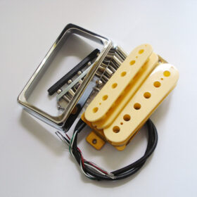 Wickelkit - Humbucker - Typ open Cover chrom / creme Alnico