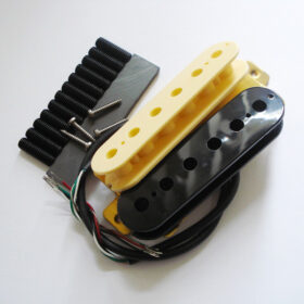 Wickelkit - Humbucker - Typ Distortion creme/schwarz Keramik