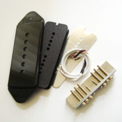 Wickelkit - Singlecoil - Typ P90 - Dog Ear schwarz/nickel