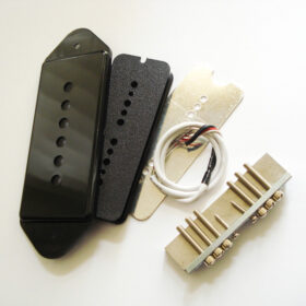 Wickelkit - Singlecoil - Typ P90 - Dog Ear schwarz/nickel