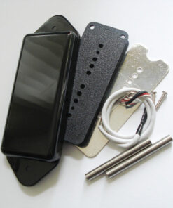Wickelkit - Singlecoil - Typ P90 - Dog Ear closed-Cover schwarz