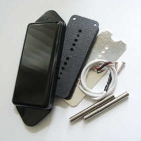 Wickelkit - Singlecoil - Typ P90 - Dog Ear closed-Cover schwarz