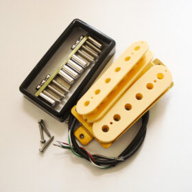 Wickelkit - Humbucker - Typ open-Cover black/creme - Alnico