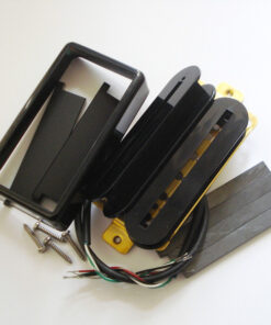 Wickelkit -Blade Humbucker - Opencoil schwarz / schwarz - open Cover black