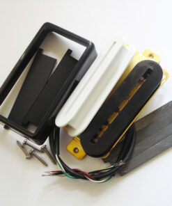 Wickelkit -Blade Humbucker - Opencoil schwarz / weiß - open Cover black