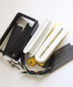 Wickelkit -Blade Humbucker - Opencoil weiß / schwarz - open Cover black