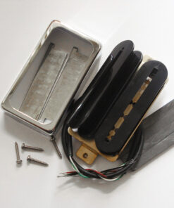 Wickelkit -Blade Humbucker - Opencoil schwarz / Nickelblade - open Cover chrom