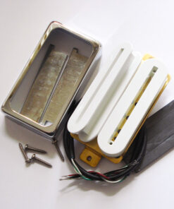Wickelkit -Blade Humbucker - Opencoil weiß / Nickelblade - open Cover chrom