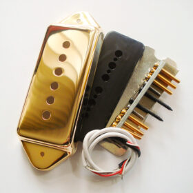 Wickelkit - Singlecoil - Typ P90 - Dog Ear Nickel/Silver gold Bridge