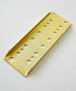 Unterboden 12 Hole - Mini Humbucker Baseplate - 50ér - Brass