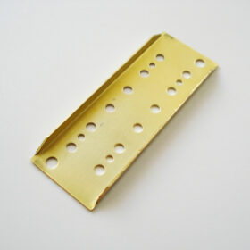Unterboden 12 Hole - Mini Humbucker Baseplate - 50ér - Brass