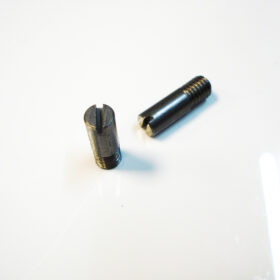 Pole Schaftschraube - mit Schlitz Stahl natural