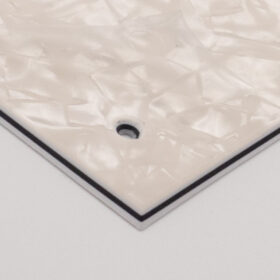 Pickguard Rohling - pearl weiß