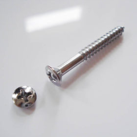 Halsbefestigungsschraube - chrom - 38mm