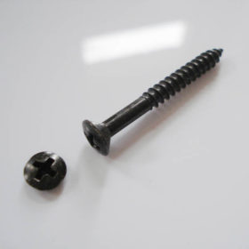 Halsbefestigungsschraube - schwarz - 38mm