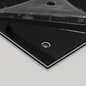 Pickguard Rohling - schwarz glanz vierlagig