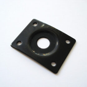 Economy Buchsenplatte gebogen - schwarz