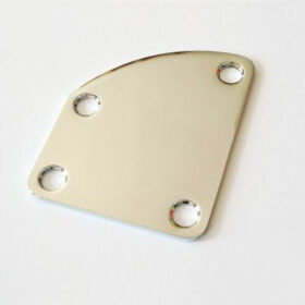 Halsplatte abgerundet - chrom