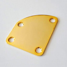 Halsplatte abgerundet - gold