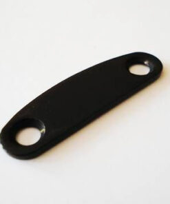 Halsplatte small - schwarz
