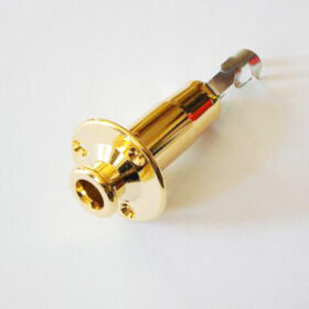 Zargenbuchse mit Endpin - gold