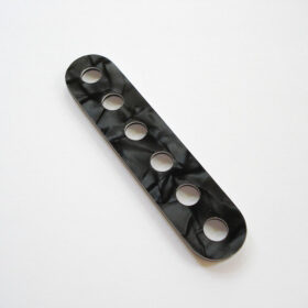 MGH Pickup-Blende - Bobbin Top - Typ TC - Singlecoil - Neck - dark black pearl