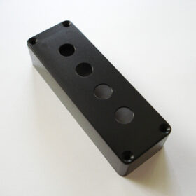 Pickupkappe - Bass - Fatmag / 4-Saiter mit Pole - schwarz