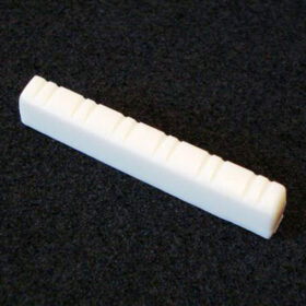 Gitarrensattel - 12-Saiter - weiß