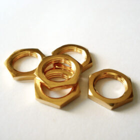 Klinkenbuchse Mutter - gold