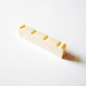 Banjosattel - 4-Saiter - weiß